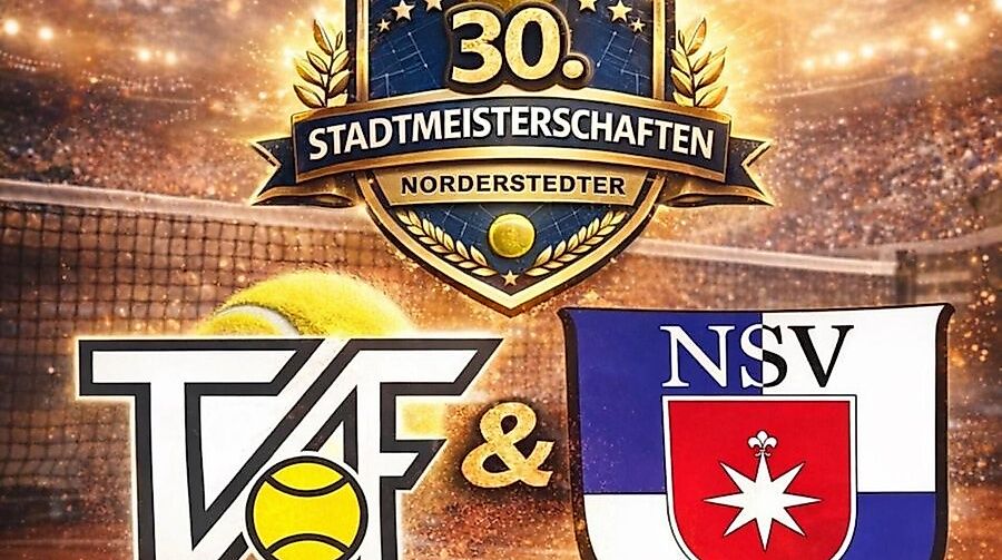 Plakat Ausrichter der Stadtmeisterschaften im Tennis