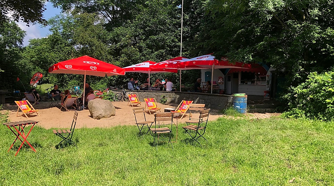 Entspannungsbereich im Grünen