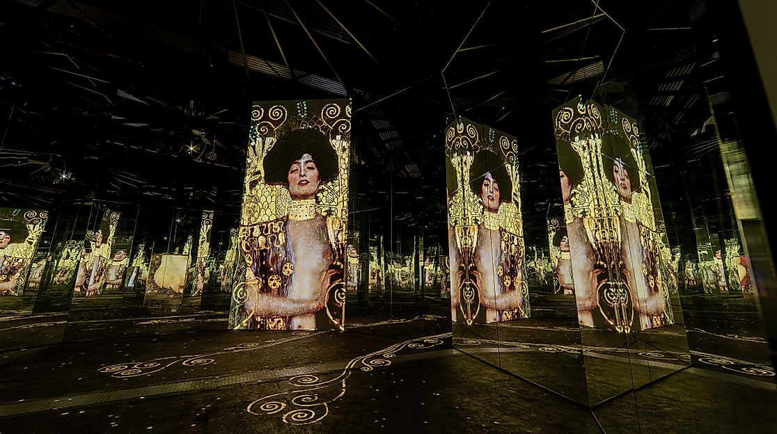 Ausstellung Gustav Klimt Gold und Farbe  Culturespaces_Vincent Pinson