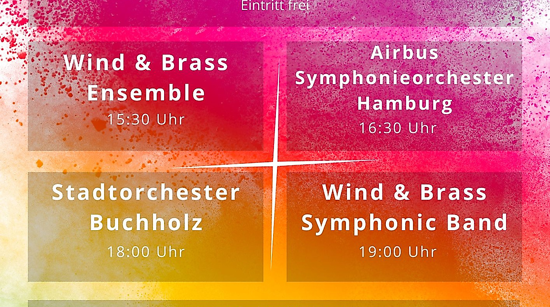 Plakat Jubiläum Wind & Brass