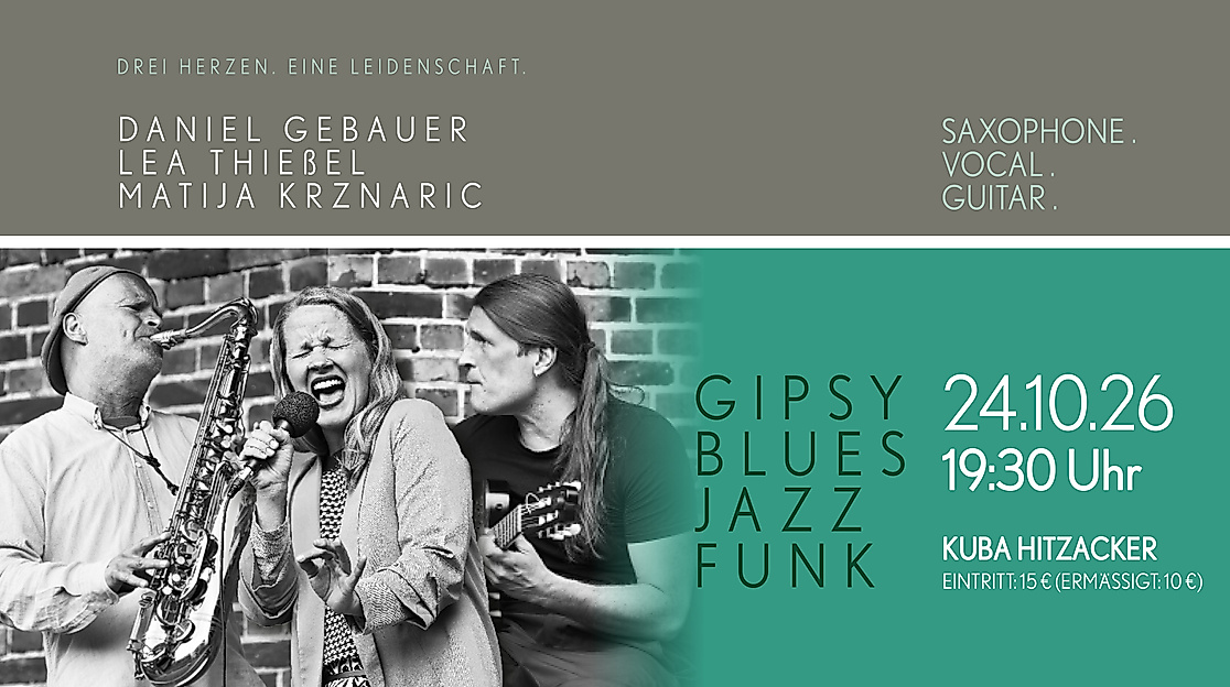 Konzert: Gipsy, Blues, Jazz, Funk