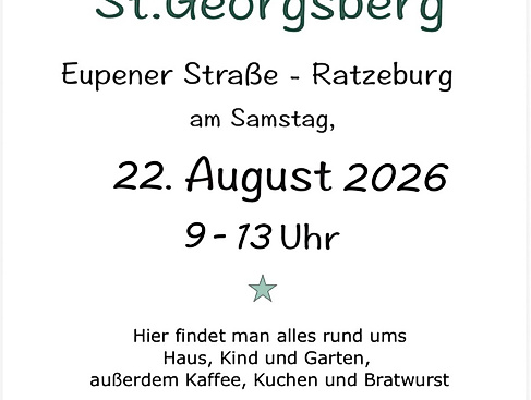 Flohmarkt St. Georgsberg Eupener Straße