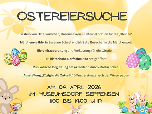 Ostereiersuche im Museumsdorf Seppensen