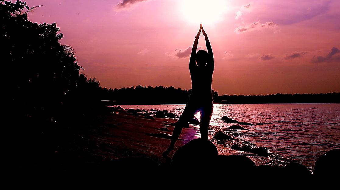 Yoga an der Elbe