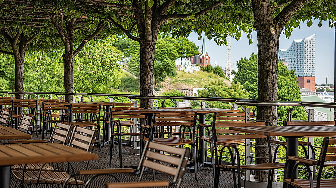 Hotel Hafen Hamburg: Terrasse