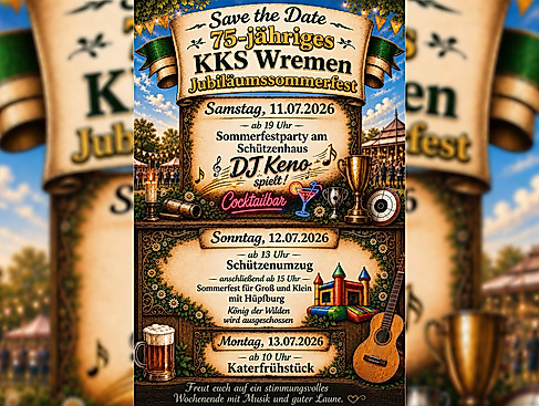 Jubiläumssommerfest des Schützenvereins Wremen