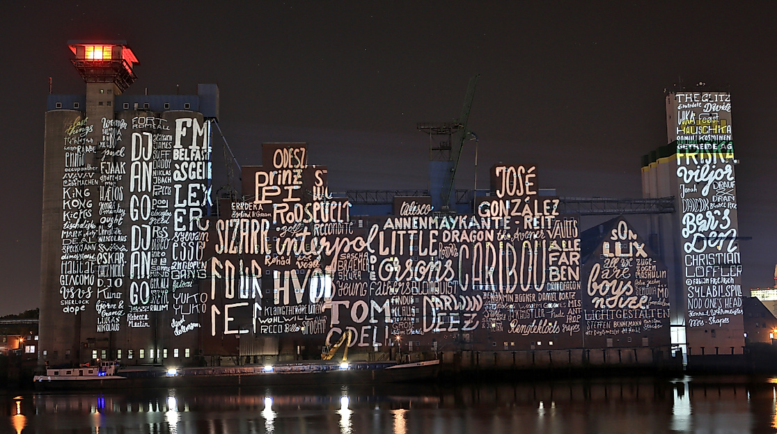 MS Dockville 2015 - Lichtinstallation Lichtgestalten