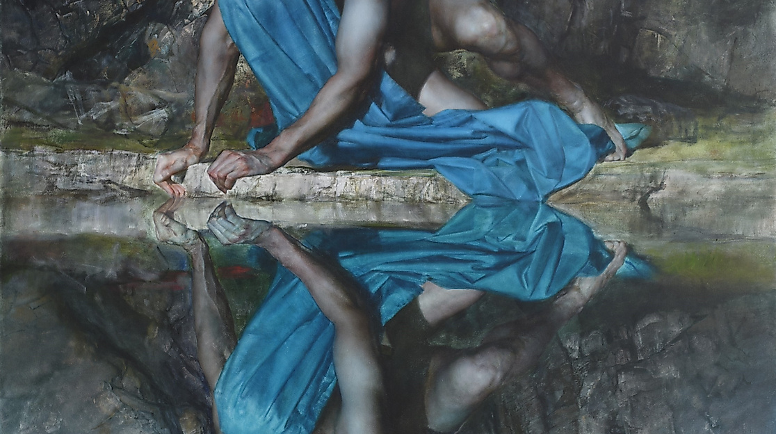 Reflexion VIII, 2024, Öl auf Leinwand, 180x170cm