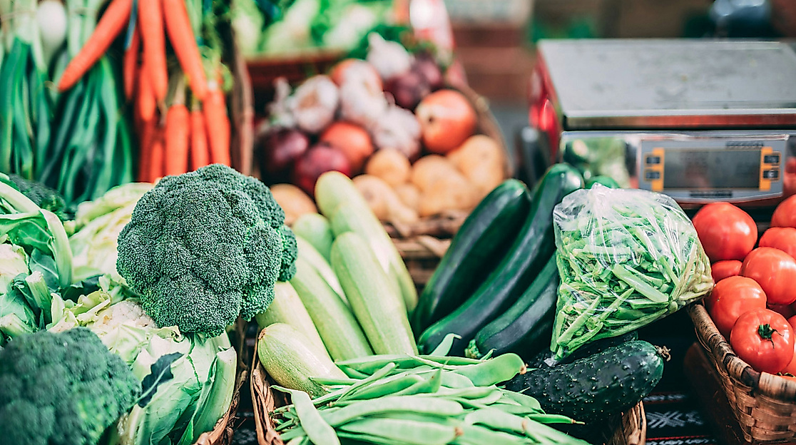 Wochenmarkt-Gemüse