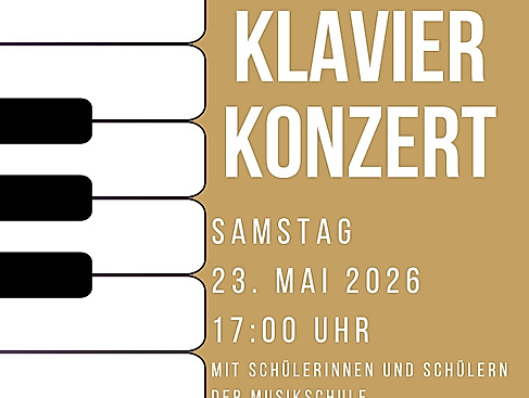 Plakat Klavierkonzert Mai 2026