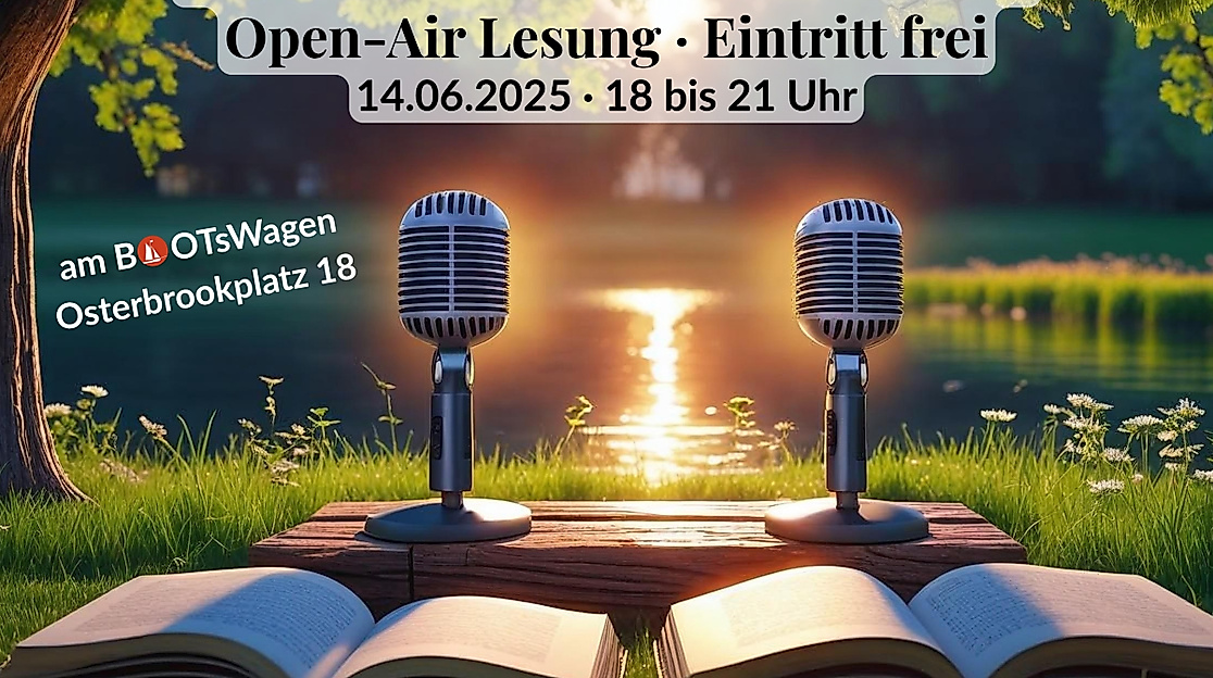 14 06 2025 Lesung Weins und Posch Bootswagen