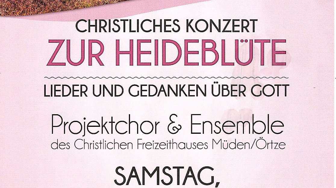 Christliches Konzert zur Heideblüte