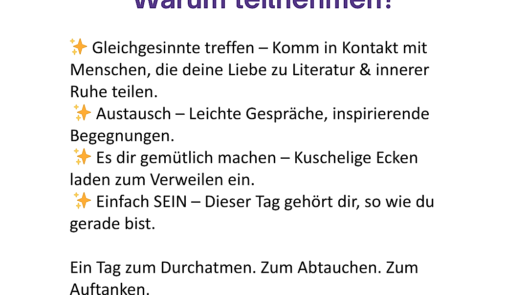 Literaturtag am 11.01.