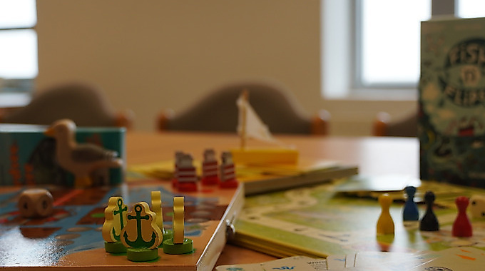 Spielenachmittag mit Blick aufs Wattenmeer