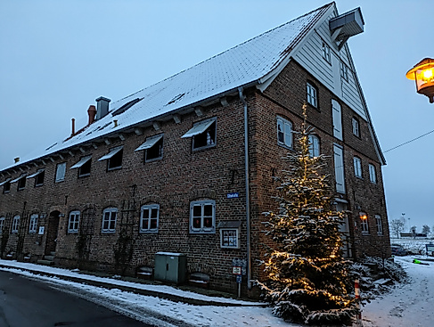 Kornspeicher weihnachtlich