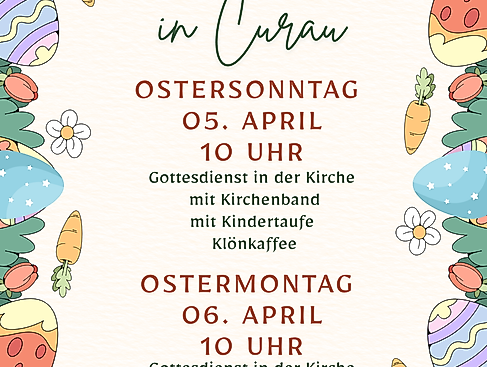 Ostersonntag- Gottesdienst in der Kirche mit der Kirchenband