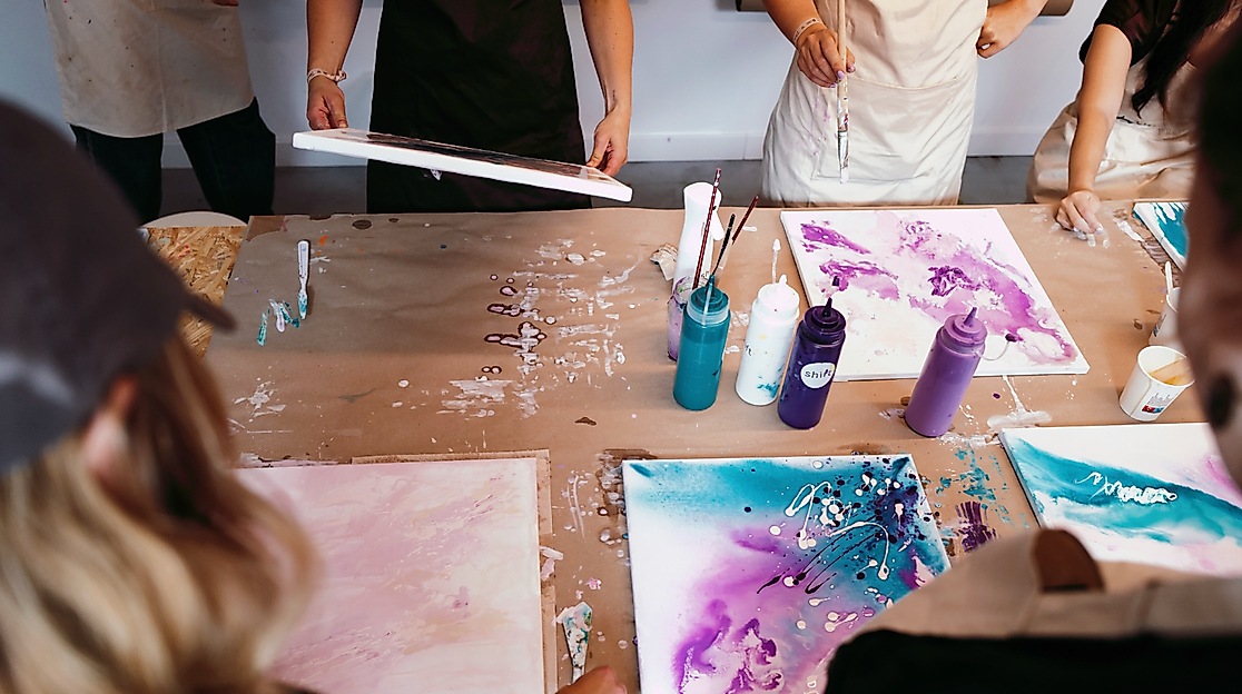 Acryl auf Leinwand Kurs