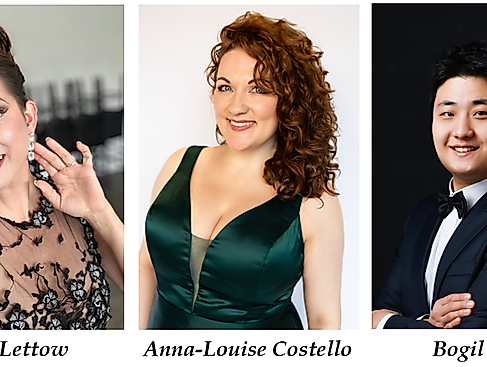 Die goldenen Stimmen im goldenen Herbst: Abendmusik in der Adventskirche am 27.09.2026, mit: Aline Lettow, Anna-Louise Costello und Bogil Kim