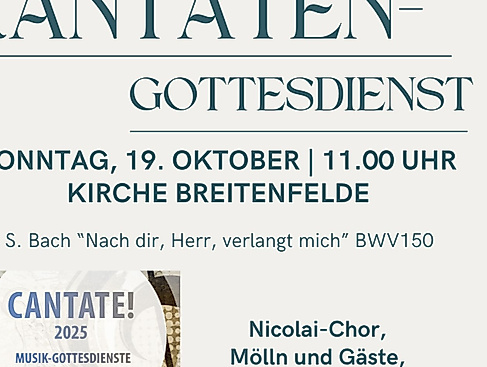 Plakat Kantatengottesdienst