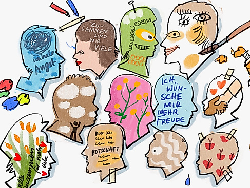 Ich, Du, wir zeigen Profil - Workshop Kunst für Miteinander