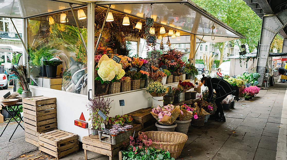 Isemarkt Blumenstand Hamburg