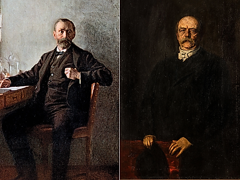Alfred Nobel und Otto von Bismarck