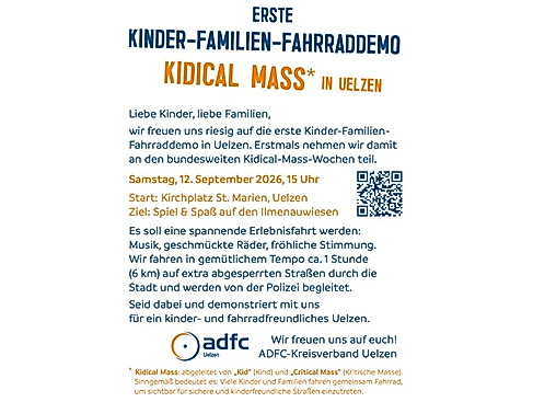 Erste KIDICAL MASS in Uelzen!