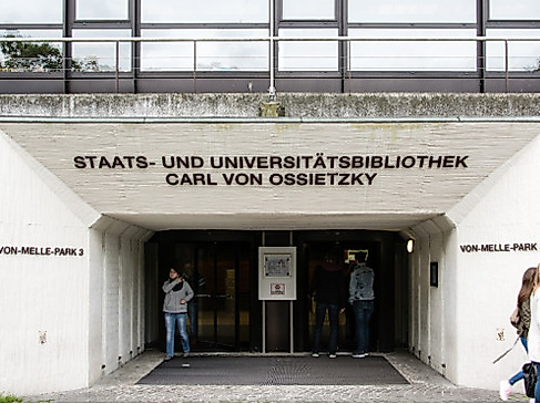 Staats- und Universitätsbibliothek Carl von Ossietzky - Eingang