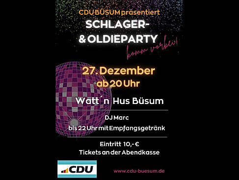 Schlager- und Oldieparty der CDU Büsum
