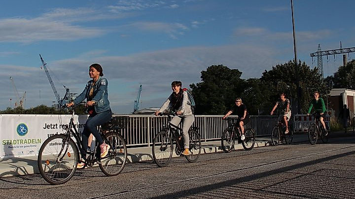 Anradeln fürs STADTRADELN Hamburg