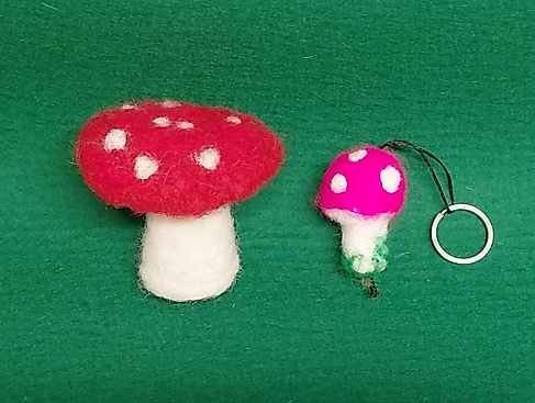 Kreativworkshop: Glückspilze filzen