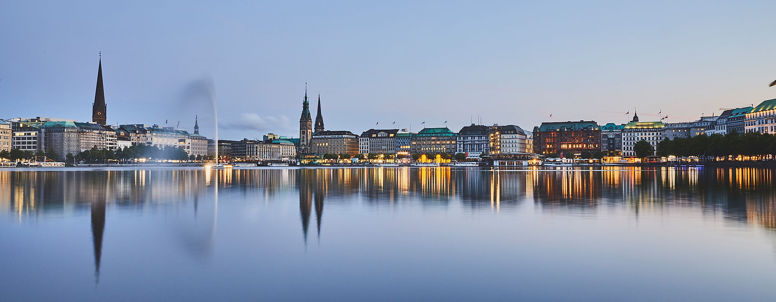 Binnenalster Nachtaufnahme