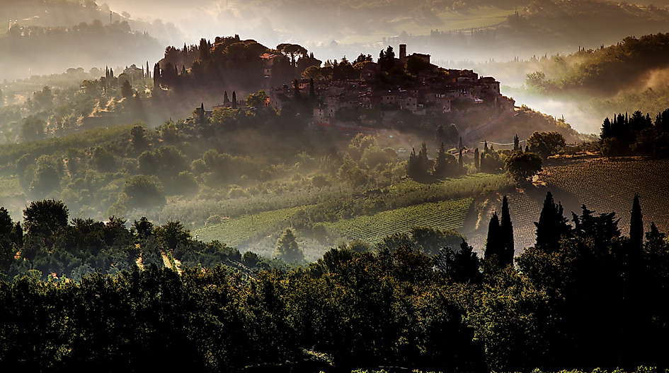 Pressebild Toscana - Chianti, Morgennebel