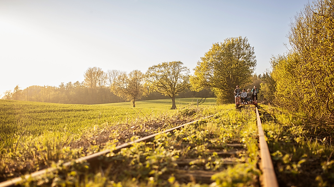 Rapsblütenfahrt mit der Naturpark-Draisine