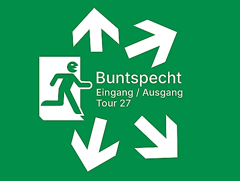 Buntspecht - Eingang / Ausgang Tour 2027