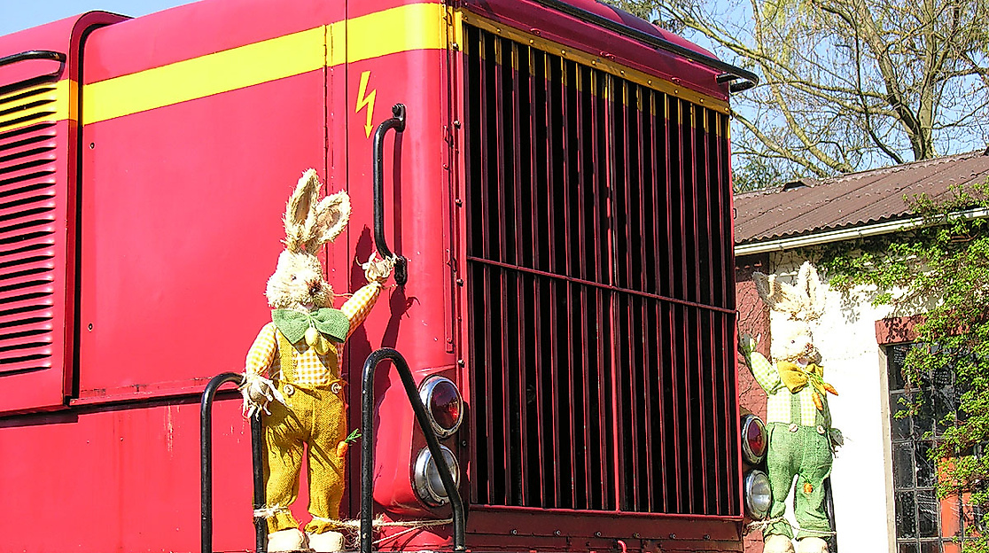 Fahrt zum Osterhasen mit dem HEIDE-EXPRESS