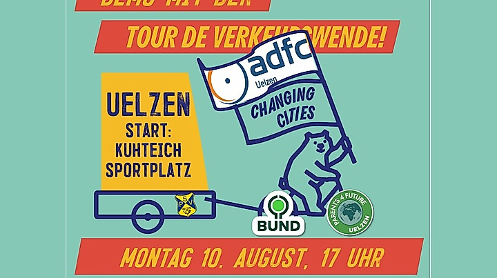 Demo mit der Tour de Verkehrswende in Uelzen