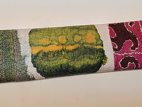 Filzstulpenvariationen mit Seidenmalerei