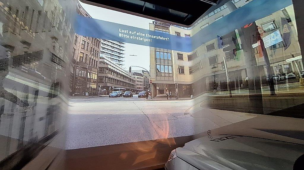 simulierte Einsatzfahrt