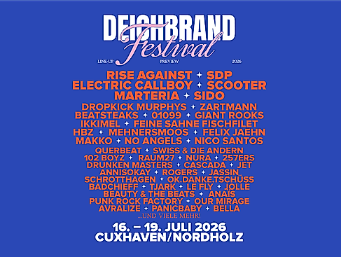 All Days + Camping + Frühanreise - DEICHBRAND Festival 2026
