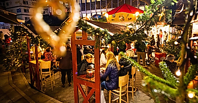 Auf dem Weihnachtsmarkt Osterstraße