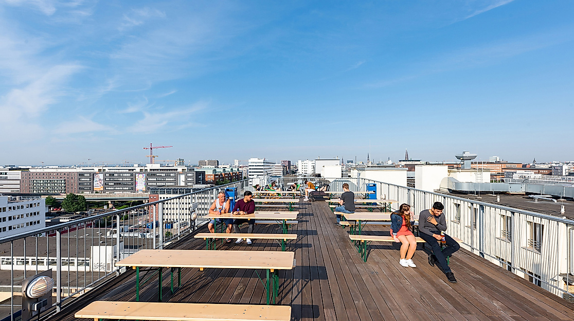 Hotel A&O Hamburg City: Dachterasse