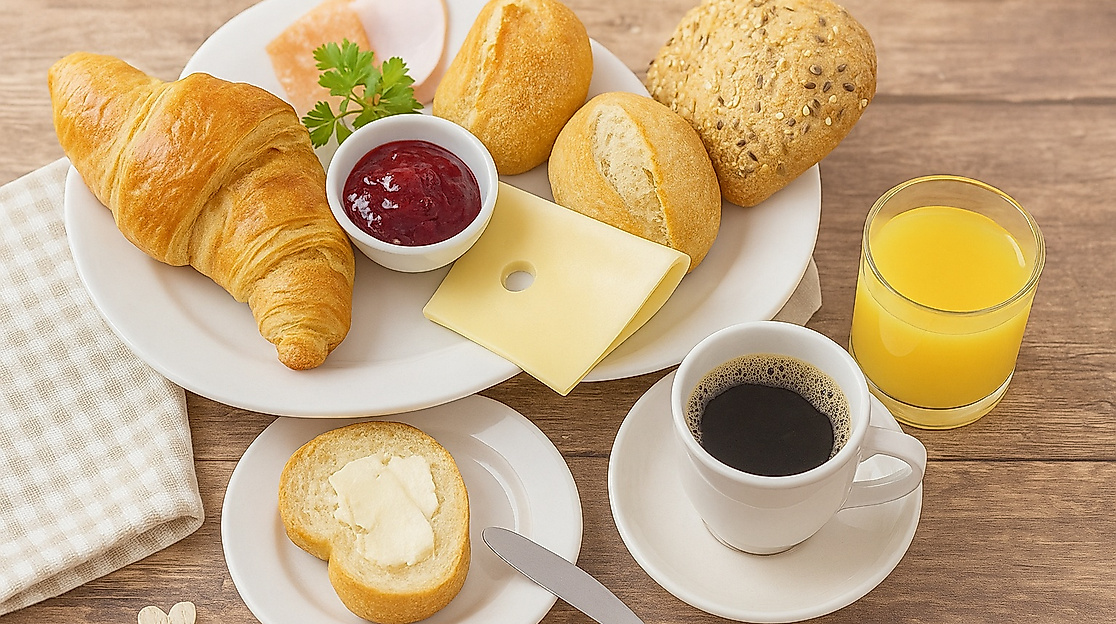 Frühstücksbuffet im Oktober