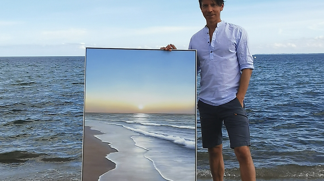 Unikatgemälde &quot;whispering sun&quot;