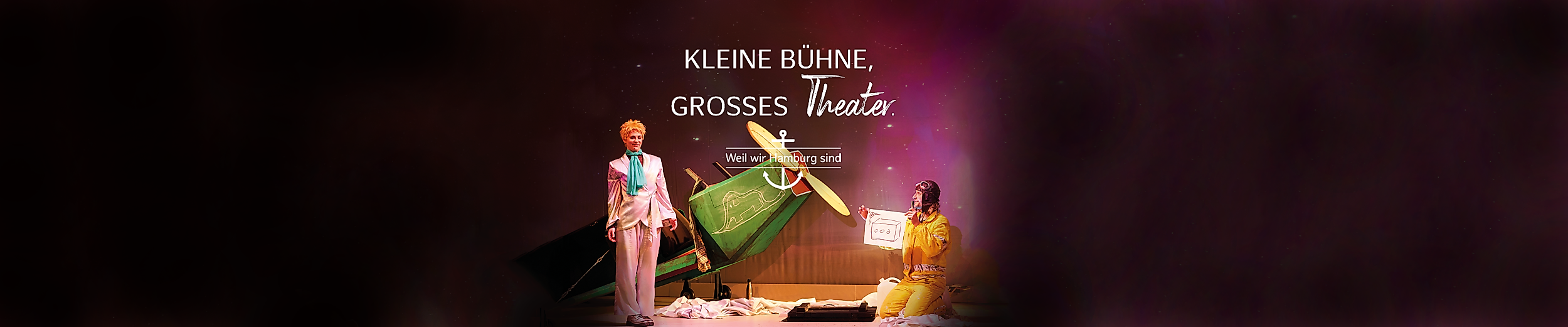 Ausschnitt aus dem Theaterstück Der Kleine Prinz aus beim St. Pauli Theater in Hamburg