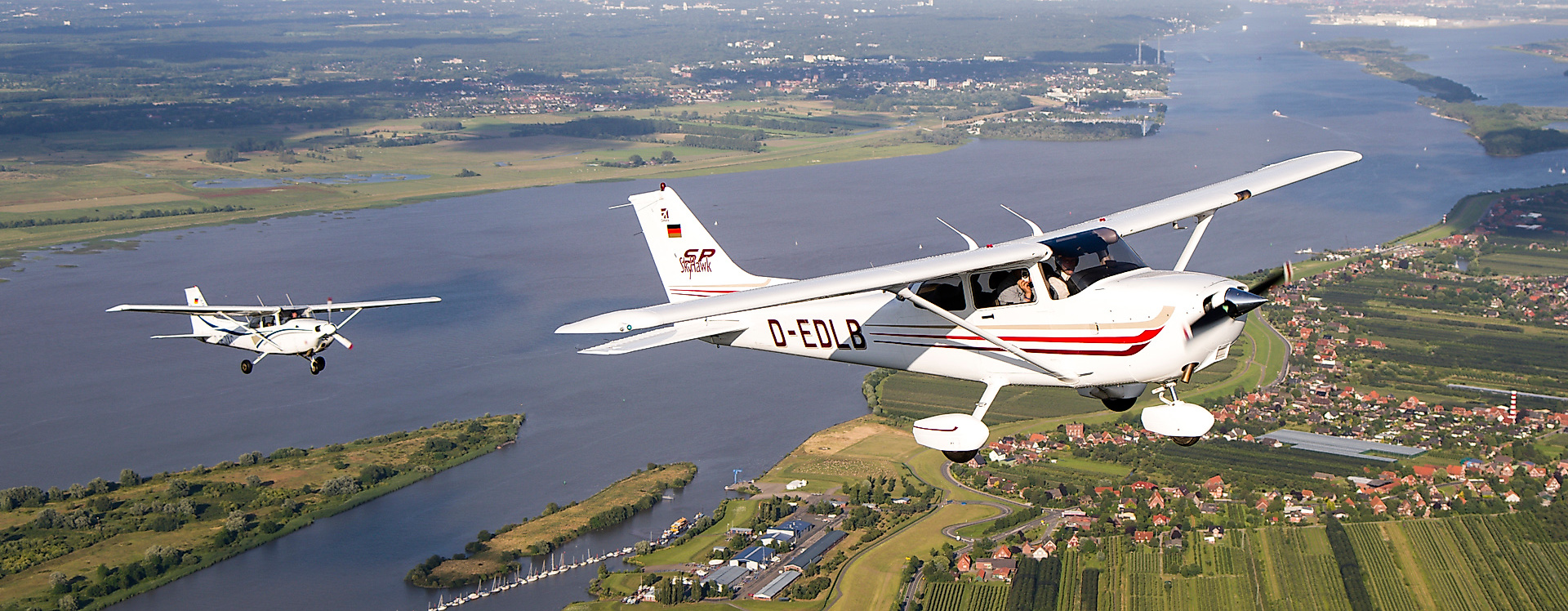 Rundflug über Hamburg