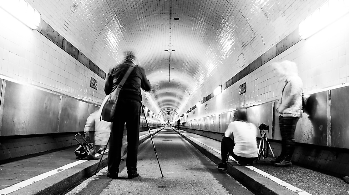 Fotokurs Hamburg alter Elbtunnel Nachtfotografie