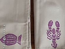 Stempel und Textildruck