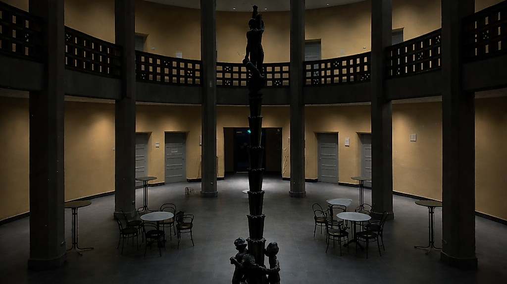 Die Grundbuchhalle im Ziviljustizgebäude am Sievekingplatz