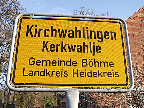 Ortsschild KW